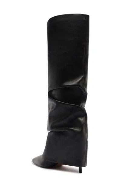 Schutz Mikki Up Cloak Boots Preto In Black