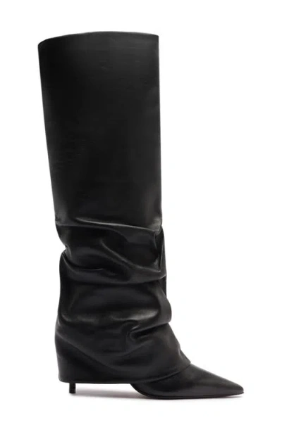 Schutz Mikki Up Cloak Boots Preto In Black