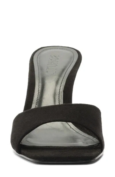 Schutz Posseni Leather Heeled Mule In Black, Women's At Urban Outfitters In Black