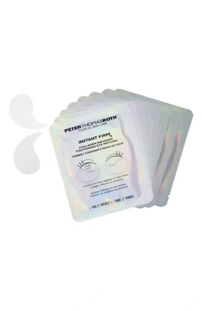 Peter Thomas Roth Instant Firmx Collagen Infusion Tightening Eye Patches In Transparent