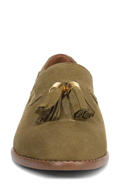 Franco Sarto Women's Hartlie Round Toe Low Profile Tassel Loafers In Green