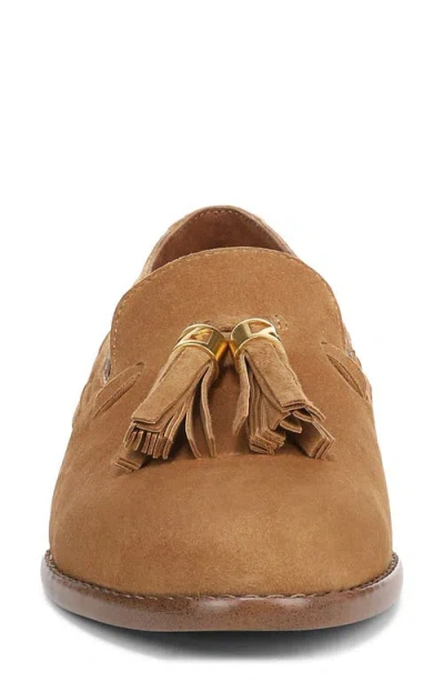 Franco Sarto Women's Hartlie Round Toe Low Profile Tassel Loafers In Brown