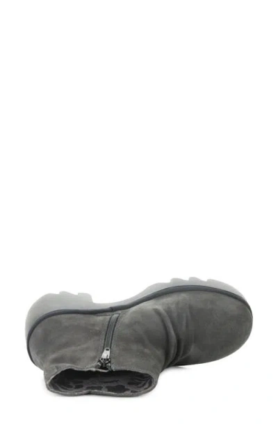 Fly London Tulp Lug Sole Platform Bootie In Gray