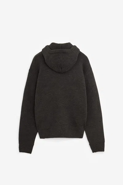 Lemaire Hooded Sweater Clothing In Brown