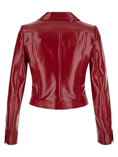 Courrèges Courreges Women Red Vinyl Jacket In Red