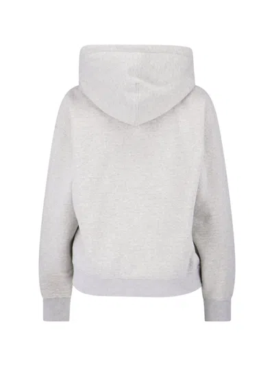Jil Sander Grey Cotton Hoodie In Gray