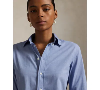 Polo Ralph Lauren Oversize Fit End-on-end Shirt In Blue