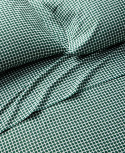 Charter Club Printed Flannel Cotton 4-pc. Sheet Set, Queen, Exclusively At Macy's In Green