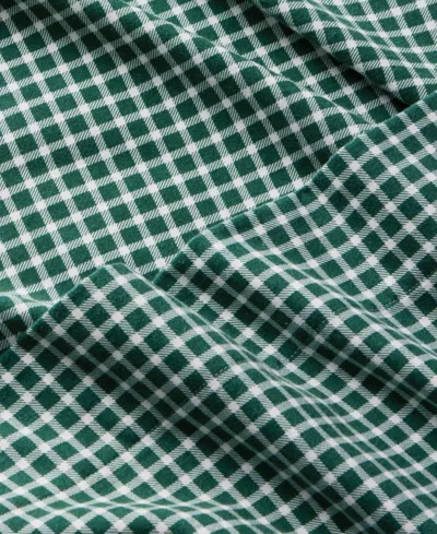 Charter Club Printed Flannel Cotton 4-pc. Sheet Set, Queen, Exclusively At Macy's In Green