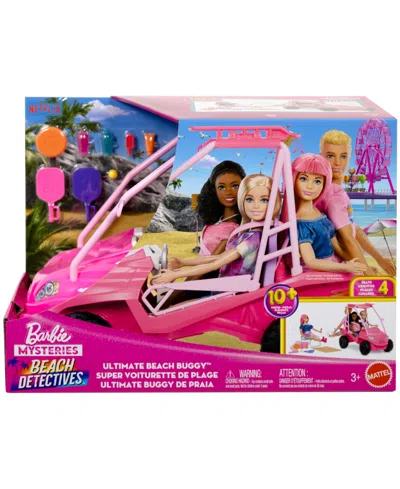 Barbie Mysteries: Beach Detectives Ultimate Beach Buggy Vehicle Playset With 10 Plus Accessories In Multi
