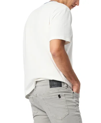 Buffalo David Bitton Men's Kobalt Ringer Regular Fit Knit T-shirt In White