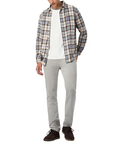 Buffalo David Bitton Men's Kobalt Ringer Regular Fit Knit T-shirt In White