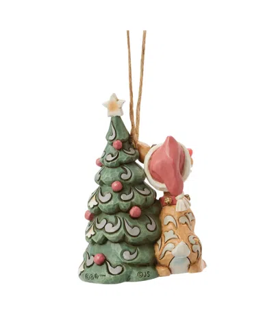 Jim Shore Woodland Rudolph With Tree Hanging Ornament In Multi