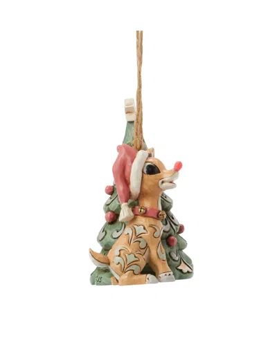 Jim Shore Woodland Rudolph With Tree Hanging Ornament In Multi