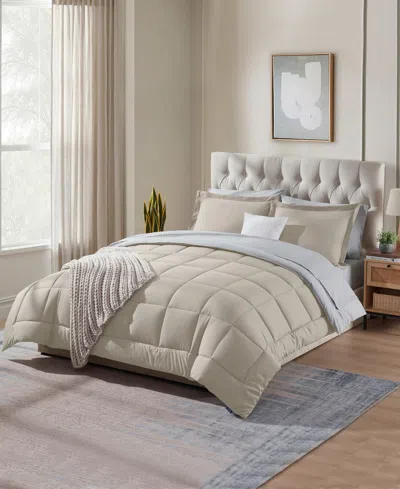 Nestl Luxury Soft Reversible 7-pc. Comforter Set, Queen In Sand