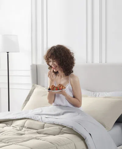 Nestl Luxury Soft Reversible 7-pc. Comforter Set, Queen In Sand