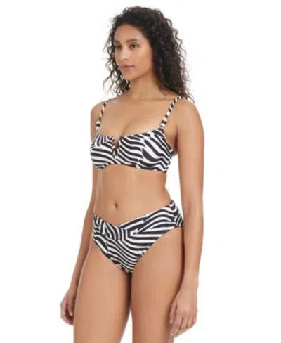 Bar Iii Womens Wild One V Wire Bikini Top Bottoms Exclusively At Macys In Gray