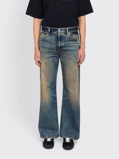 Acne Studios Mens Rocka Straight-leg Denim Jeans Dark Blue