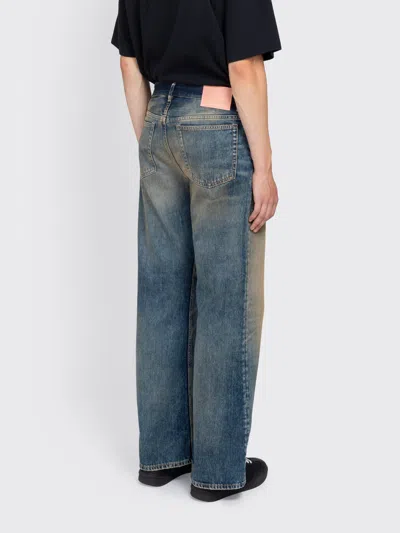 Acne Studios Mens Rocka Straight-leg Denim Jeans Dark Blue