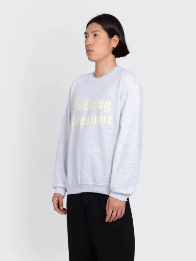 Fucking Awesome Ancient Script Crewneck In Blue