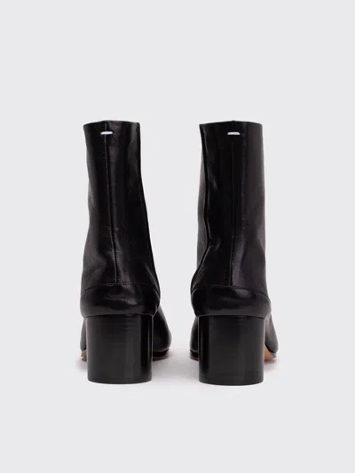 Maison Margiela Tabi Split-toe Leather Ankle Boots In Black
