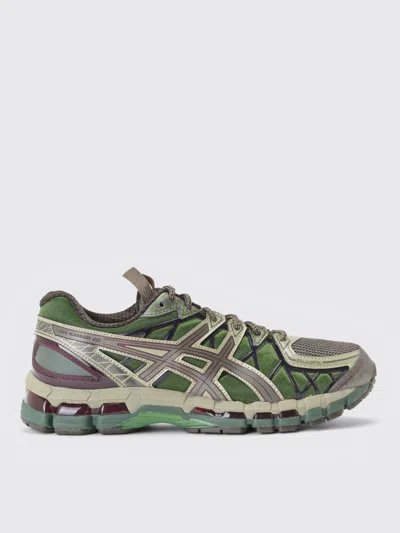 Asics High-performance Athletic Sneakers With Mesh Upper In Green
