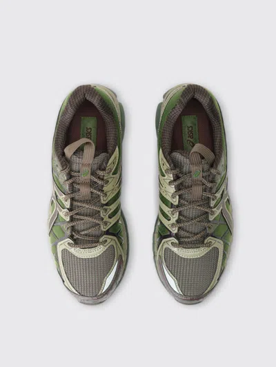 Asics High-performance Athletic Sneakers With Mesh Upper In Green