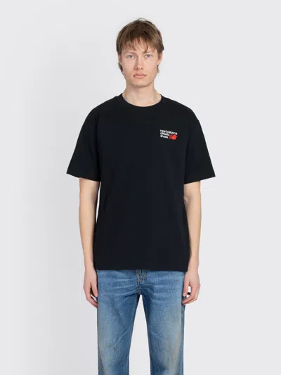 New Balance T-shirt Athletics Premium Logo Balck In Black