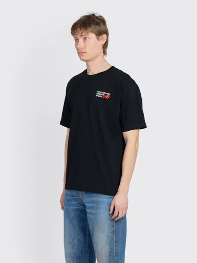 New Balance T-shirt Athletics Premium Logo Balck In Black