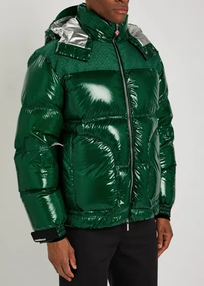 Casablanca Down-filled Relaxed Fit Puffer Jacket In Green
