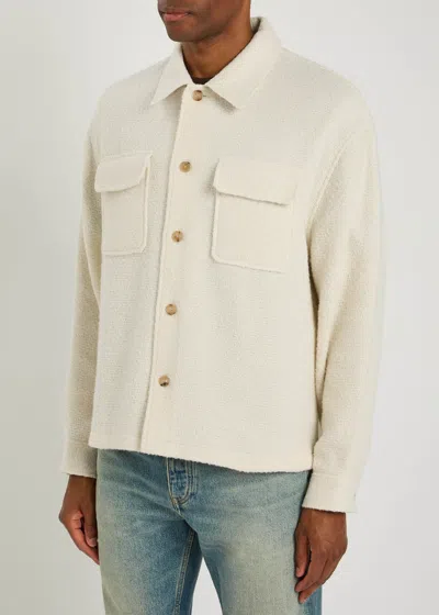 Frame Man Denim Outerwear Cream Size Xxl Cotton In Neutral