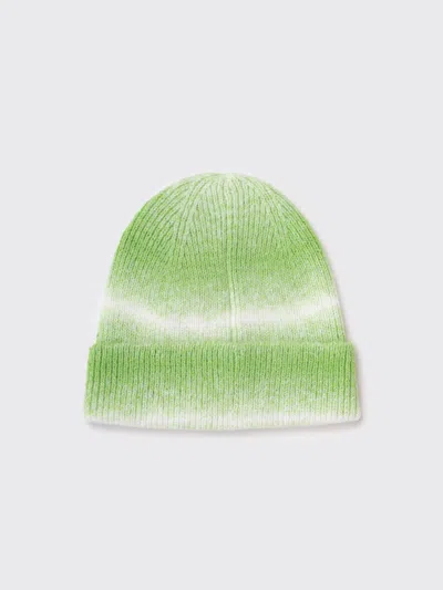 Stussy Cuff Basic Striped Beanie Hat In Green