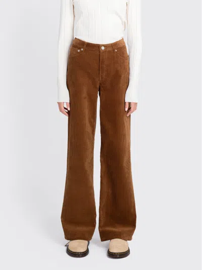 Apc Elisabeth Jeans In Brown