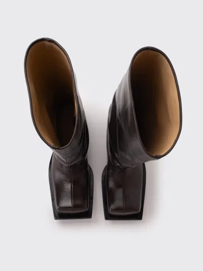 Fidan Novruzova Havva Chunky Heel Trouser Boots In Brown