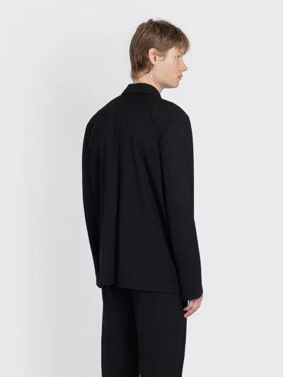 Rier Poplin Wool Jacket In Black
