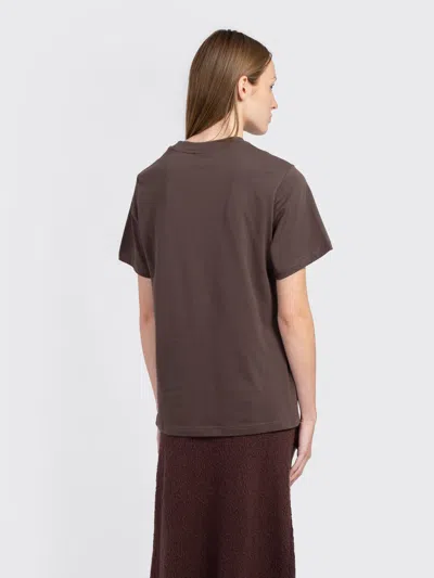 Minimum Lilou Ss T-shirt In Brown