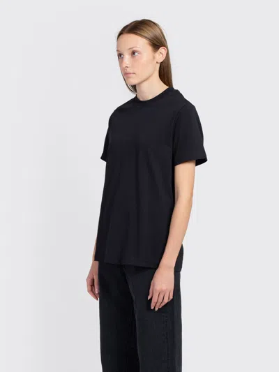 Minimum Lilou Ss T-shirt In Black