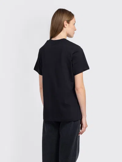 Minimum Lilou Ss T-shirt In Black