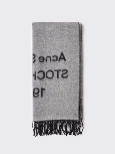 Acne Studios Logo Jacquard Scarf In Multi