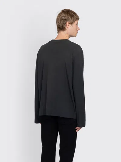Acne Studios Logo T-shirt Ls In Black