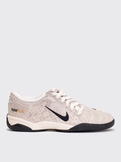 Nike T90 Se Snake-effect Leather Sneakers In Neutral