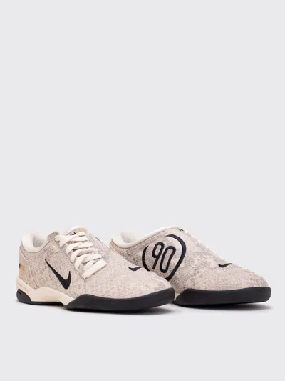 Nike T90 Se Snake-effect Leather Sneakers In Neutral