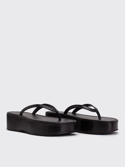 Amomento Platform Flip Flops In Black