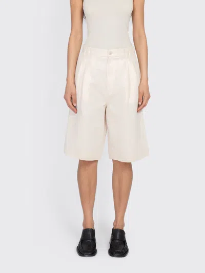 Filippa K Relaxed Pleated Cotton Linen Shorts In Multi