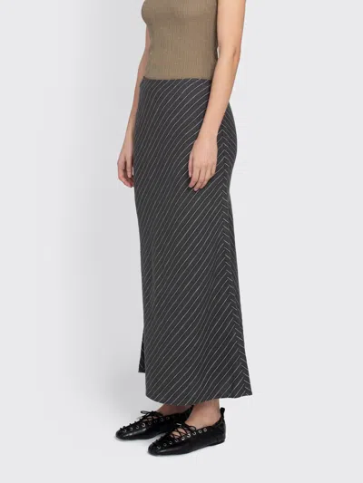 Samsoe & Samsoe Saagneta Long Skirt In Gray