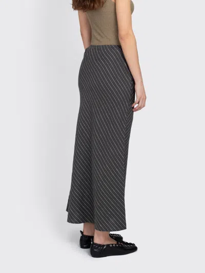 Samsoe & Samsoe Saagneta Long Skirt In Gray