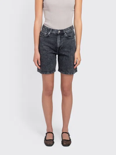 Samsoe & Samsoe Sashelly Denim Shorts In Gray