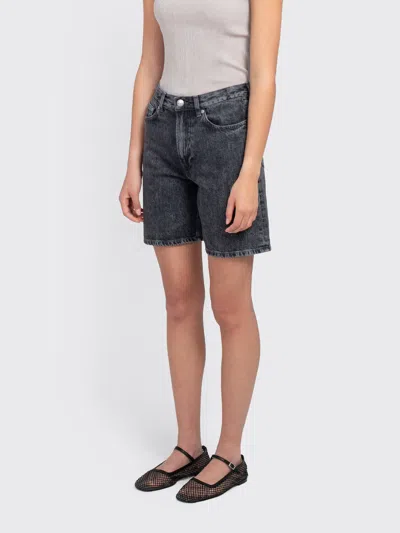 Samsoe & Samsoe Sashelly Denim Shorts In Gray