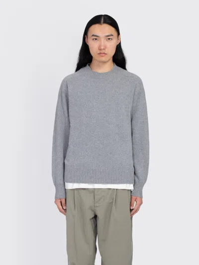 Margaret Howell Seamless Cashmere Crew Neck In Gray