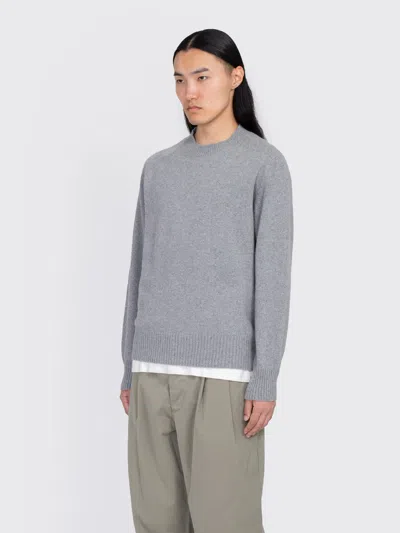 Margaret Howell Seamless Cashmere Crew Neck In Gray